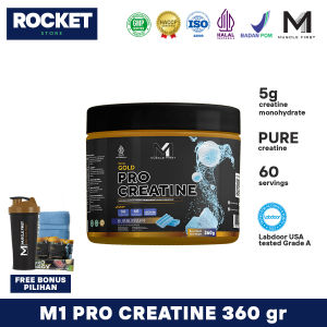 M1 Muscle First Pro Gold Creatine 360 gram / MuscleFirst Creatine Monohydrate 360 gr