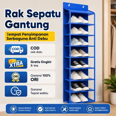 RAK PENYIMPANAN SEPATU GANTUNG HANGING SHOES JUMBO POLOS