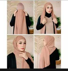 Hijab phasmina inner 2in1 panjang plus inner / kerudung phasmina inner ceruty babydol terbaru / hijab viral