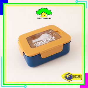 MI-C1380 Lunch Box Anak 3 Sekat Anti Tumpah Tempat Makan Kotak Bekal Bento Anak Sekolah Kotak Makan
