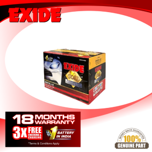 EXIDE GOLD DIN72L-LH - INDIA NO.1 BATTERY 18 MONTHS WARRANTY 3X CHARGING & CHECKING