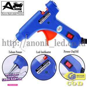 Glue Gun / Alat Tembak Lem Bakar / Alat Lem Tembak Mini 20Watt