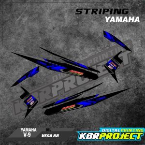 VEGA RR striping YAMAHA motor sticker variasi Racing IP. V-9(cod) stiker motor