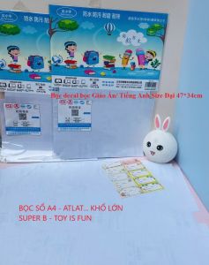 20 tờ Decal Bọc sách vở cho học sinh các cấp đủ kích cỡ hàng loại 1 kèm nhãn vở.