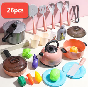 Childrens Kitchen Toy Set Baby Playing house simulation induction cooker baking tray and kitchen utensils