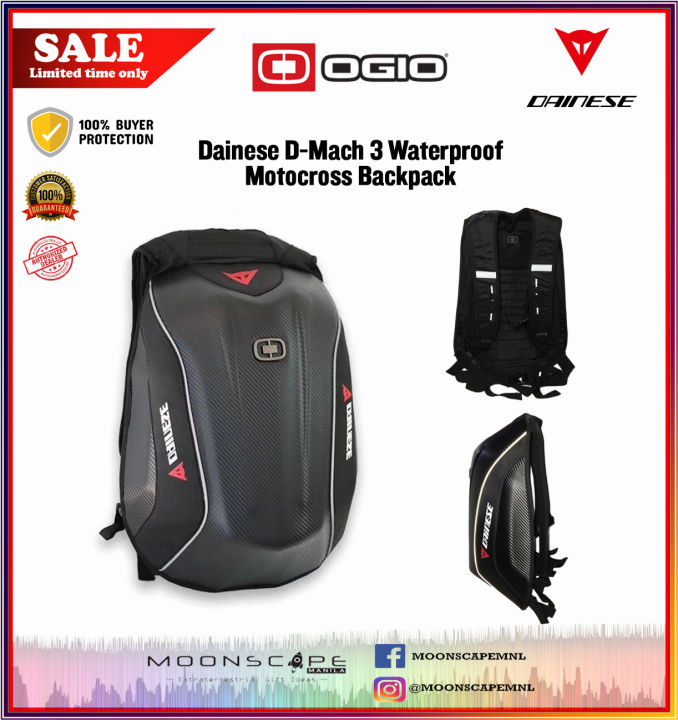 Original Dainese D Mach 3 Carbon Weave Backpack Waterproof Motocross Backpack Computer Bag Carbon Fiber Hard Shell Backpack Motorcycle Motocross Riding Racing Bag Backpack forSuzuki KTM KAWASAKI Lazad...