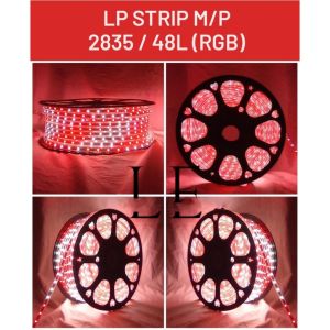 Lampu LED Strip Selang 3528/ 2835 100M AC 220V RGB Warna Warni Merah Putih