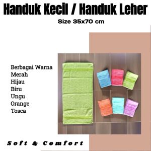 Handuk Mandi Kecil /Handuk Leher  Size 35 x 70 cm SP Bahan KATUN Premium Quality