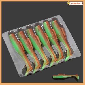yangyuhua 6pcs TPR Soft Lure 8 cm Rubber Fishing Lure Shad Swim baits Silicone Bait New