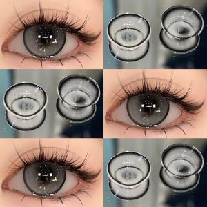 Softlens Murah Lensa Kontak Warna Lensa Mata Normal Soplen Mata Soflens Grey Abu Soflen korea SoftlensX2