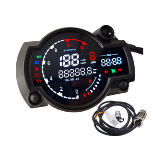 12V Precise Motorcycle Instrument Cluster Digital Speedometer Odometer Fuel Indicator ABS Housing Speed Measurement Unit