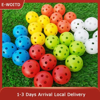 E-WOITD 10pcs Indoor golf ball golf practice balls golf light ball have hole Golf Traini