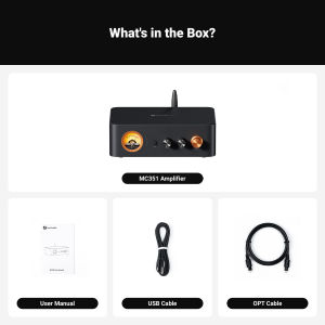 Fosi Audio MC351 2.1 Channel Bluetooth Stereo Integrated  Amplifier with DAC Mini Audio Power Amp TPA3255 for Passive Speaker