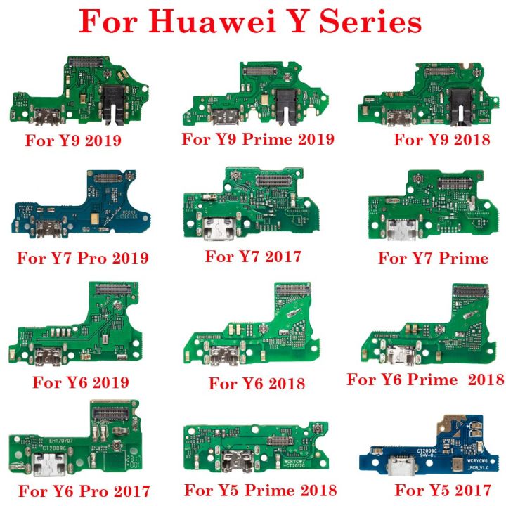 Dock Charging Port Connector Flex Cable With MIC For Huawei Y6 Y7