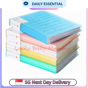 【DAILY ESSENTIAL】 A4 Display Book File Folder | 20 30 40 or 60 Pockets