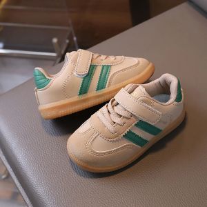 PU Leather Sport Shoes For Children Soft-soled Waterproof Girls Sneakers Ergonomics Anti-slippery Toddler Shoes For Kids2026