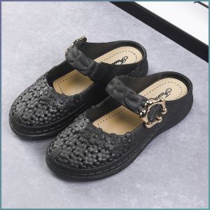 รองเท้าสตรี กันลื่น หัวห่อ รองเท้าแตะผู้หญิง มีสไตล์และสง่างาม ระบายอากาศได้ เบาสบาย ผู้หญิงที่เป็นผู้ใหญ่