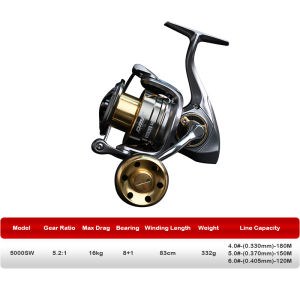 PURELURE NUTOP Salt Water Slow Pitch Jigging Spinning Reel 4000 5000 16KG Max Carbon Drag Carp Bass Pike Reel