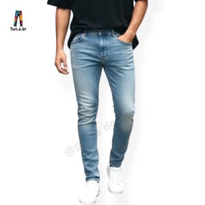 PANTSDEART Skinny denim กางเกงยีนส์ชาย ผ้ายืดนิ่ม ฟอกหนวด (เป้าซิป) SIZE 28-50" รับชำระปลายทาง