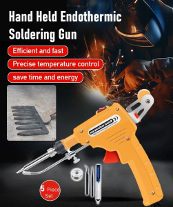 ⏰Flash Sale⏰  Handheld Internal - Heat Soldering  5 - Piece Set  Welding Torch  Automatic Electric Welder  High - Efficiency Welding  Multiple Accessories  手持内热式焊锡枪 5 件套  Set 5 Senter Soldering Panas Dalaman Pegangan