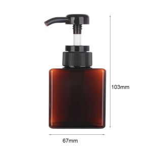PHYSILOLOGY UNINHABITED86ED8 Plastic Empty Clear Hand Sanitizer Shower Gel Soap Dispenser Pump Container Liquid