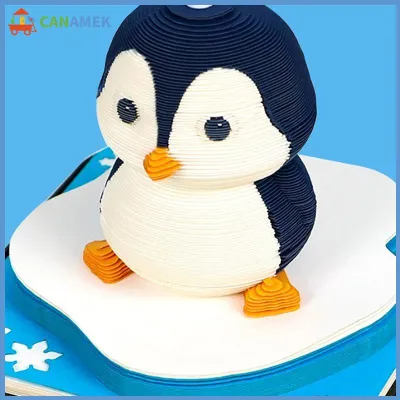 CANAMEK Lịch Trang Trí Bàn Làm Việc 2027 Kiểu Mảnh Thời Gian Lịch Xé Từng Ngày 3D Sổ Ghi Nhớ Nghệ Thuật Khắc Giấy Đồ Trang Trí Để Bàn Giáng Sinh