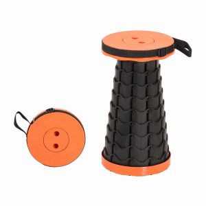 [SG] Portable Retractable Stool Outdoor escopic Foldable Stool  Fishing Collapsible chair Stool