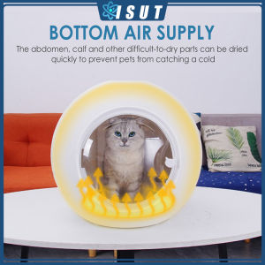 Pet Drying Box Machine 50L Large Capacity Household Cat And Dog Bath Drying Hair Dryer Artifact Cat Ozone Disinfection Household Water Blower Pet Body Drying Box Bellows Pet Dryer Water Blower Small Cat And Dog Universal (White)