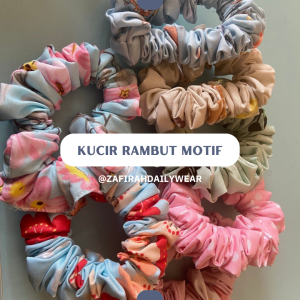 12 Pcs Ikat Rambut Jumbo Cepol Kuncir Kucir Kain