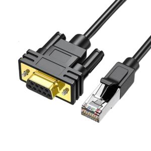 RJ45 To RS232 Male Console Cable 4.92Ft Interferences Resistant For Cat5 Ethernet Console Cable