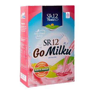 SR12 Go Milku Strawberry | Susu Kambing Etawa Rasa Stroberi | Susu Pertumbuhan Anak & Dewasa | Kesehatan Tulang Imunitas | ASI Booster
