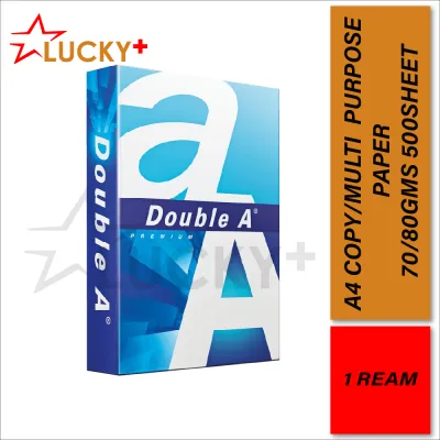 Double A A4 Copier Paper 70/80gsm 500s (1Ream) / A4 Paper / Kertas A4 / Copier Paper