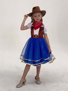 Halloween cosplay Childrens princess costume denim dress masquerade cosplay dress fairy