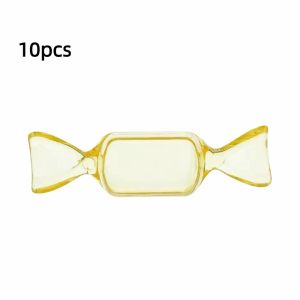 LIVELYN 10pcs Candy Shape Mini Candy Box Party Decor Transparent Earrings Jewelry Box Creative Snack Gift Box Wedding