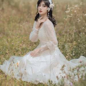 Đầm công chúa cổ tích phong cách Hàn Quốc