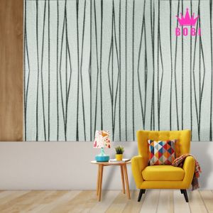 BOBI Shop Wallpaper Dinding 3D Foam 77 cm x 70 cm Wallpaper Foam Embos Terbaru Motif Salur Garis