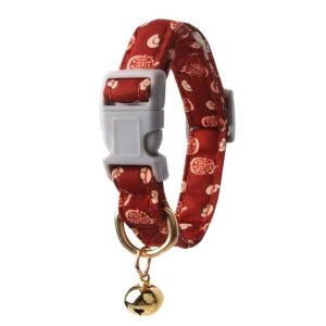 Adjustable Dog Collar Nylon Flower Pattern Design Collar Quick Release Buckles Walking Collar for Pet Outdoor Safety