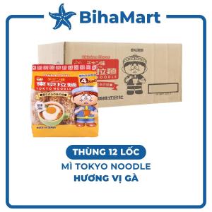[THÙNG 12 LỐC] - TOKYO NOODLE - Mì Tokyo Noodle hương vị Gà Mì ăn liền cho bé Tokyo Noodle Mì gà ăn dặm cho bé (120g/lốc)