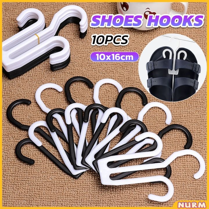 Nurm%2010pcs%20Shoes%20Drying%20Racks%20Multi-purpose%20Hanger%20Space%20Saving%20Slipper%20Double%20Hooks%20Supermarket%20Shelf%20-%20Image%202