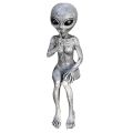 DUOJI Alien Outer Space Pose Skeleton Space Alien Statue Martians Decoration Body Figure Toy Skull Human Model Mr. Bones Skeleton Figures Skeleton Body. 