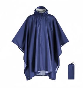 NOBLELYN Hooded Sleeve Outdoor Raincoat Waterproof 3 in 1 Rain Poncho Multifunction Outdoor Rainwear Hiking Travel
