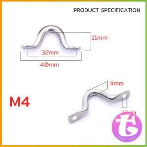 Thai Dee 1 ชิ้น ที่จับสแตนเลสขนาดเล็ก มือจับเอียง มือจับโค้ง อานรูปตัวยู Stainless steel handle