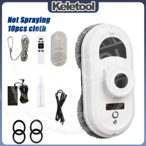 Window cleaner robot automatic window cleaning robot electric glass cleaning robot vacuum cleaner machine with 5600Pa suction remote control edge detection for all smooth surfaces