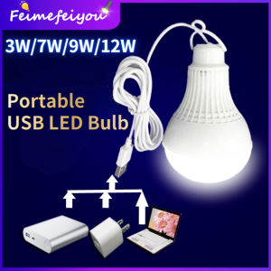 USB bulb led light bulb for home Emergency Lighting portable for camping super bright night market with hooker and extend USB wire 3W 7W 9W 12W