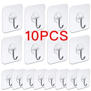 Eason Mall COD Self-adhesive hook nail stickers no trace drill-free transparent strong hooks nail