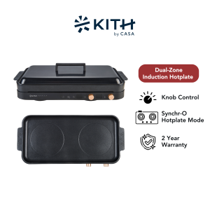 KITH Double-O Tabletop Dual-Zone Induction Hotplate | PIH-2800-BK