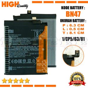 Baterai Xiaomi Mi A2 Lite - MiA2 Lite & Redmi 6 pro - 6pro Battery BN47 BN-47 Batre Original