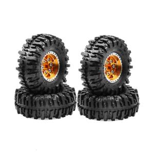 A Set of Wheel Tires Rubber Remote Control Car for Remote Control Parts for Remote Control Crawlers Mud Terrain Tires