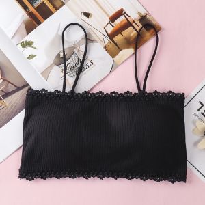Bra gân tăm phối ren 2 Dây Đệm Mỏng Mềm Mại Thoáng Mát ( bra636)