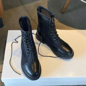 [Free Shipping] White Mesh Boots Featuring A Hollowed-Out Design Martin-Style 2026 Collection WomenS Summer Thin And Breathable Short Boots Mesh Upper Thick Sole New Style Sandals
